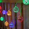 6ft 10LED Globe Guirlande Lumineuse Décorative Suspendue Boules Fée Guirlande Lumineuse Alimenté par Batterie Coupe du Monde Éclairage pour Intérieur Extérieur Jardin Patio
