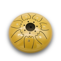 6in Metal Tongue Drum Mini 8-Tone Hand Pan Drums avec Drumsticks Percussion Instruments de musique