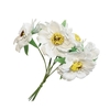 6pcs / bouquet 3.5cm mini bouquet de coquelicot artificiel cerise de soie