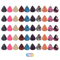 6pcs / pack Pics de guitare en cellulo d colorés