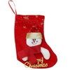 6pcs / set Noël Collier pendentif Santa Bonhomme de neige Cadeau Sacs à doigts Arbre de noel Decoartions Ornements