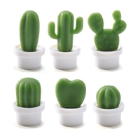 6pcs aimants pour réfrigérateur en forme de cactus aimants pour réfrigérateur mignon