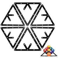 6PCS Ball Rack Billard Rack Feuille Cue Ball Rack Triangle Cue Ball Accessoire 8/9/10 Ball Combo Pack