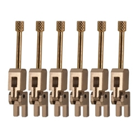 6pcs guitare électrique Tremolo Bridge verrouillé selles String String Lock pièces de guitare Accessoires