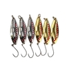6pcs leurres de pêche durs leurres cuillère de haute qualité leurre de pêche en métal argenté d