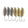 6pcs leurres de pêche durs leurres de cuillère de haute qualité leurre de pêche en métal argenté d