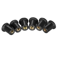 6pcs M4 / M5 / M6 Kayak caoutchouc bien nouilles Fastener Wellnuts Accessoires de kayak