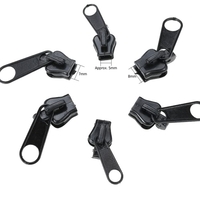 6pcs Zipper Curseur Puller Zip Repair Rescue Immédiat Kit de remplacement S / M / L Universal