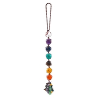 7 Chakra pendentif boules rondes pierres précieuses gland méditation spirituelle fenêtre voiture intérieur ornement suspendu