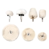 7 pièces 6.35 Tige Charpie Roue De Polissage Kit D