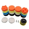 7 pièces perceuse polissage éponge tampons voiture mousse tampons de polissage Kit pour voiture tampon polisseuse ponçage épilation à la cire glaçure