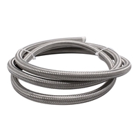 7 pieds Siliver AN6 Nylon et conduite de carburant tressée en acier inoxydable 6AN