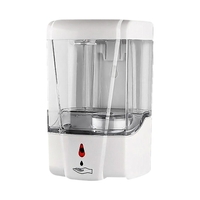 700ml / 24.69oz Distributeur automatique de savon Distributeur mural de savon Distributeur de savon Pompe à capteur IR pour cuisine / salle de bains