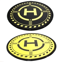 70cm / 27.5inch RC Drone Landing Pad avec LED Light Drone Parking Tablier Étanche Fast Fold 2 côtés Disponible Compatible avec DJI FPV DJI Air 2S Mavic Air Mini 2 Spark Phantom 3/4 Inspire drone