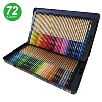 72 crayons de couleur ensemble crayons aquarelles solubles dans l
