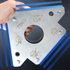 75kg Outils auxiliaires de soudage électrique Outil de positionnement de soudage magnétique Support de soudage électrique Angle oblique droit Fixateur multi-angle pour tubes à souder Support de montage Soudage 45° 90° 135° 180° Angle