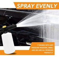 750ML Haute Pression Laveuse Neige Mousse Lance Bouteille De Savon Laveuse De Voiture Auto Épaisseur Réglable Pièces De Rechange Plastiques Portables pour Karcher K2 ~ K7