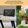 7, 5Inch Grande DisplayTuya WIFI 328FT(100M) Distance de détection Station météorologique sans fil Thermomètre extérieur intérieur avec jauge de pluie et vitesse du vent Prévisions météorologiques Jauge de vent Wunderground EU 220V
