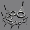 75pcs différentes tailles Canne à pêche Guide Astuce Ligne de pêche Spinning Guide yeux Anneaux Tip Top Kit de réparation Set