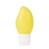 78ml rechargeable mangue en forme de bouteille de voyage mis en bouteille étanche Silicone bouteilles Kit Style jaune