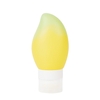 78ml rechargeable mangue en forme de bouteille de voyage mis en bouteille étanche Silicone bouteilles Kit Style jaune