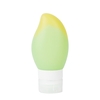 78ml rechargeable mangue en forme de bouteille de voyage mis en bouteille étanche Silicone bouteilles Kit Style jaune