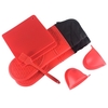 7PCS Gants de four résistants à la chaleur Tapis de table Pinces à main Pinces à main Set