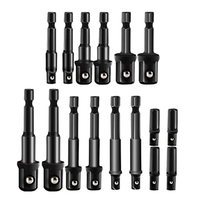 7PCS Impact Extension & Socket Adaptateur H-ex Shank Extension Bit Socket Set Kit Portable
