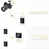 7RYMS iRay UW10(A) 1-Trigger-2 Mini système de microphone sans fil UHF avec 1 récepteur + 2 émetteurs + 2 microphones Lavalier Max. Plage de Transmission 50M Batterie intégrée pour Smartphone Caméra Caméscope Vlog Diffusion en direct Interview Enre