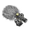 7RYMS MinBo M1 Mini microphone à condensateur cardio de micro sur caméra numérique et analogique double Modes surveillance en temps réel pour appareil photo Smartphone
