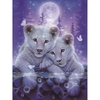 8 * 10 pouces / 20 * 25 cm bricolage 5D diamant peinture kit tigre résine strass mosa que broderie point de croix artisanat maison mur décor