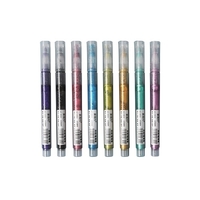 8 couleurs paillettes marqueurs métalliques ensemble stylos de peinture pour papier noir dessin peinture Journal journal carte faisant bricolage artisanat projets Scrapbooking métal verre