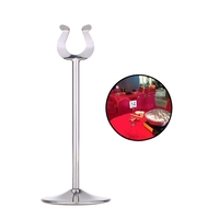 8" en acier inoxydable U en forme de Table Number Place carte porte Menu Stand pour mariage Restaurant