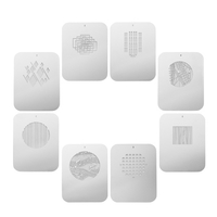 8 pièces / ensemble cartes graphiques Gobos plaques métalliques avec des motifs creux