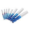 8 pièces 4-cannelures fraise en bout carbure tungstène acier fraise fraise fraise bits rotatifs outil tige droite 4-12mm coupe à double tranchant gravure de cas magasin indépendant