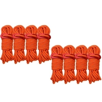 8 pièces 8 m Camping Tente Réfléchissante Corde Tente Accessoires Cordon Corde À Vent Boucle En Plein Air Camping Tente Corde Ensemble