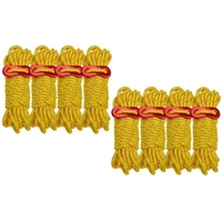 8 pièces 8 m Camping Tente Réfléchissante Corde Tente Accessoires Cordon Corde À Vent Boucle En Plein Air Camping Tente Corde Ensemble