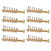 8 pièces métal guitare électrique basse cou plaque commune vis de montage micros ajuster la hauteur vis
