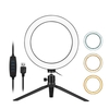 8 pouces de bureau LED Ring Light 3200K-5500K Dimmable 3 modes d