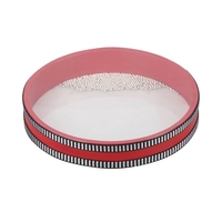 8 Pouces En Bois Massif Océan Vague Tambour Mer Tambour Cadre Tambour Doux Sea Sound Jouet Musical Rouge