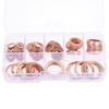 80 pcs / ensemble M6-M20 8 Tailles Rondelles De Joint En Cuivre Solide Anneau D