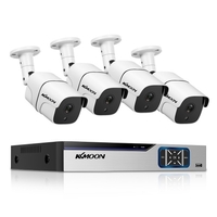 8CH Surveillance DVR et 4pcs 1080P FHD Caméra de sécurité extérieure étanche (sans disque dur)