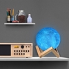 8cm / 3.15in 3D impression Star Moon lampe USB a mené la lumière en forme de nuit de table