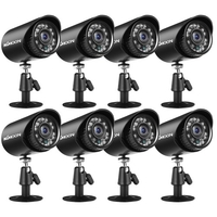 8pcs caméras analogiques de sécurité Full HD 1080P 2MP