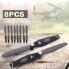 8PCS hélices pour drones hélicoptères RC S166GPS Quacopter 4 CW & 4 CCW