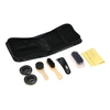 8PCS Shoe Shine Care Kit Brosses polonaises noires et neutres pour bottes Chaussures Sneakers Style 2