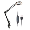 8X loupe avec LED pince à pince lumière 10 niveaux luminosité réglable dimmable 3 couleurs lampe de bureau à changement de température