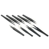 9 PCS ESD Pince à Épiler Outils Kit Précision Anti-statique Noir Fin Pointe Incurvée Droite En Acier Inoxydable Non-Magnétique Pince à Épiler Outil de Réparation avec Sac de Rangement pour Électronique Laboratoire Travail Loisirs Fabrication de B