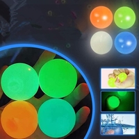 9 pièces bâton boules murales balle cible collante balle de plafond fluorescente jouet de décompression anti-stress