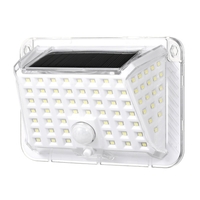 90 LED s solaire alimenté énergie lumière lampe extérieure mur rue clôture lumières